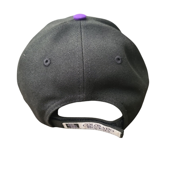 New Era Colorado Rockies Black Jr The League Game 9FORTY Youth Adjustable Hat - Picture 4 of 8